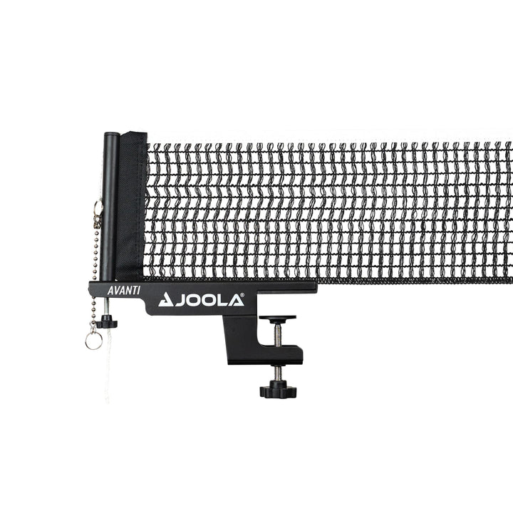 JOOLA 31009 Unisex – Erwachsene TT-Netzgarnitur Avanti Tischtennisnetz, schwarz, 152cm