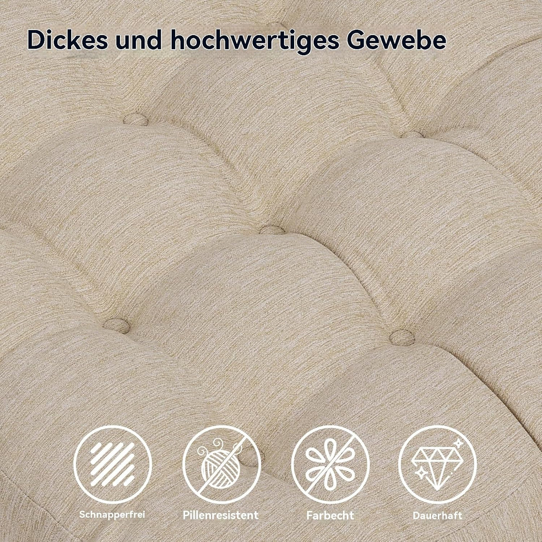 Shinnwa Memory Foam Fernsehsessel Sitzkissen mit Rückenkissen für ältere Menschen, 50x50x12.7CM Dual