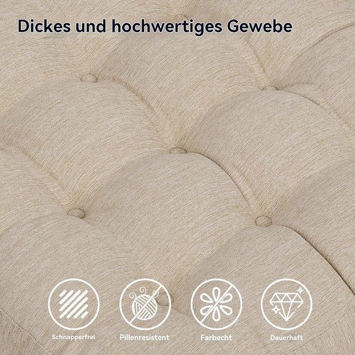 Shinnwa Memory Foam Fernsehsessel Sitzkissen mit Rückenkissen für ältere Menschen, 50x50x12.7CM Dual
