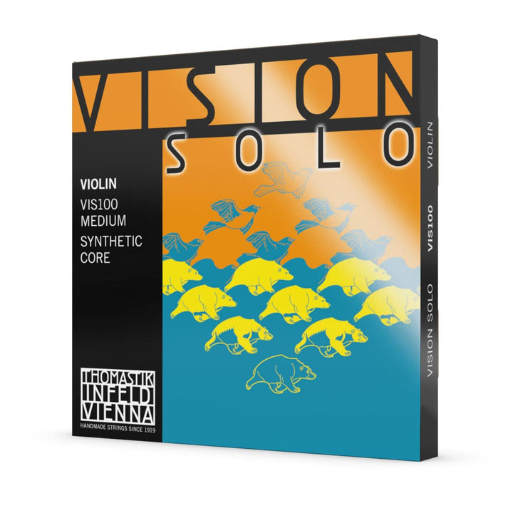 Thomastik VIS100 Infeld Saiten für Violine Vision Solo Satz 4/4 Mittel Satz (Alu D) 4/4 VIS100, Satz