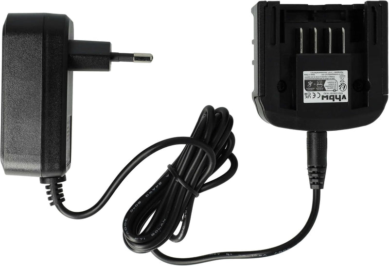 vhbw 220V Netzteil kompatibel mit Black & Decker BL1114, BL1314, BL1514, LB16 Ladegerät Ladekabel pa