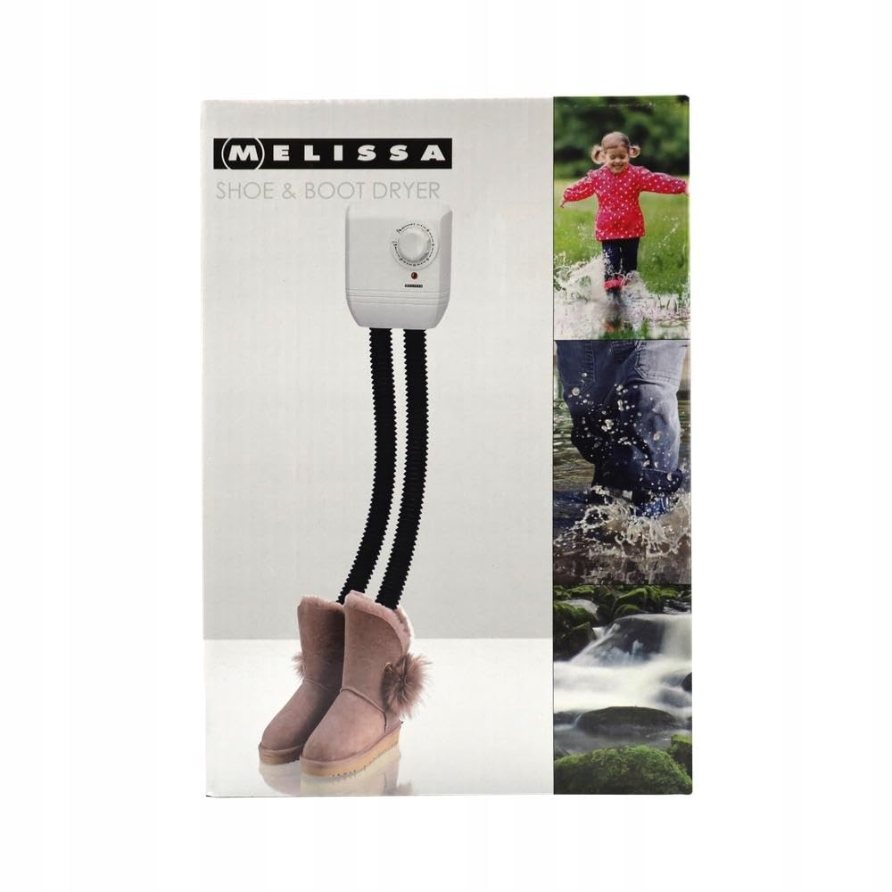 Melissa 16540009 Schuhtrockner elektrisch, Schuhwärmer für Stiefel, Gummistiefel und Handschuhe, Tro