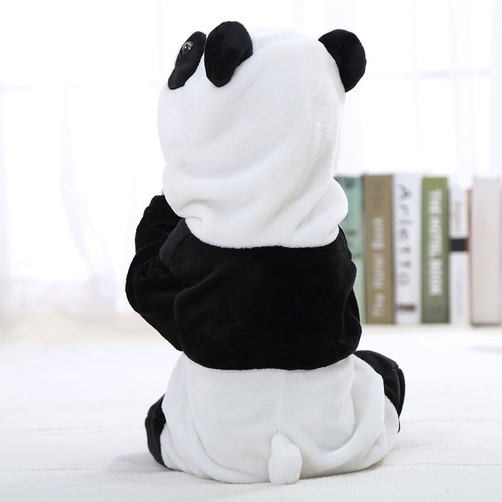 COOKY.D Unisex Winter-Overall mit Kapuze für Babys 2-36 Monate 2-5 Monate Panda, 2-5 Monate Panda