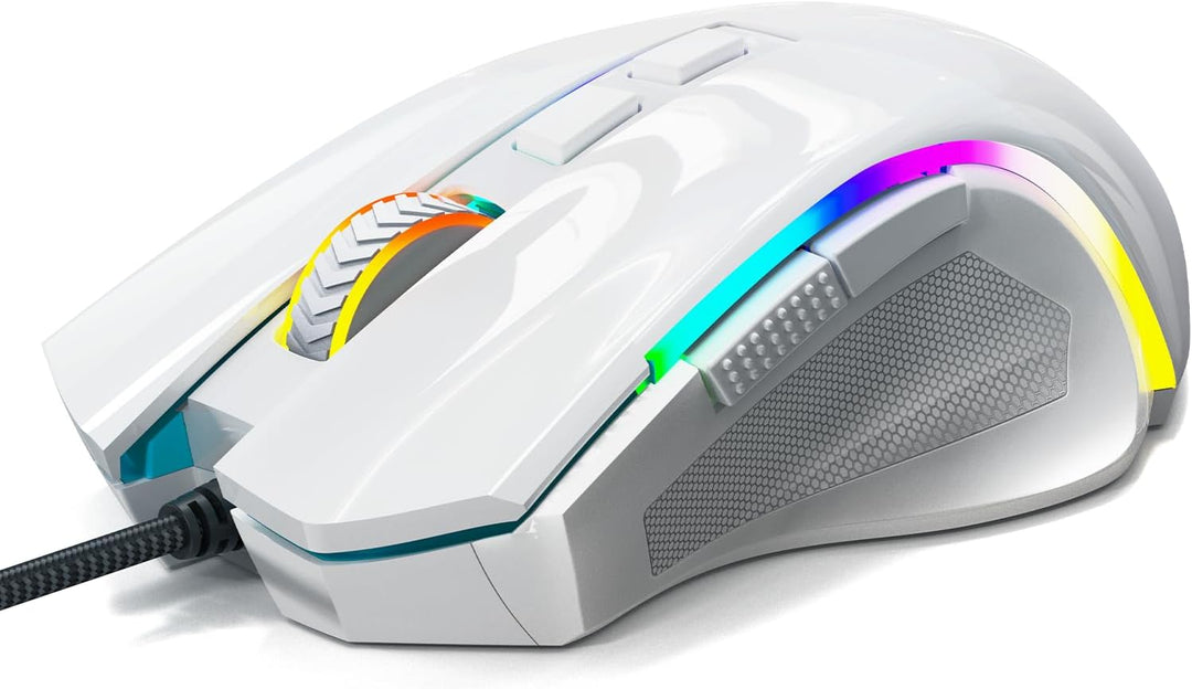 Redragon M602 Gaming Maus RGB Beleuchtet, 7200 DPI, 7 Tasten, 7 Beleuchtung Modis Programmierbar mit