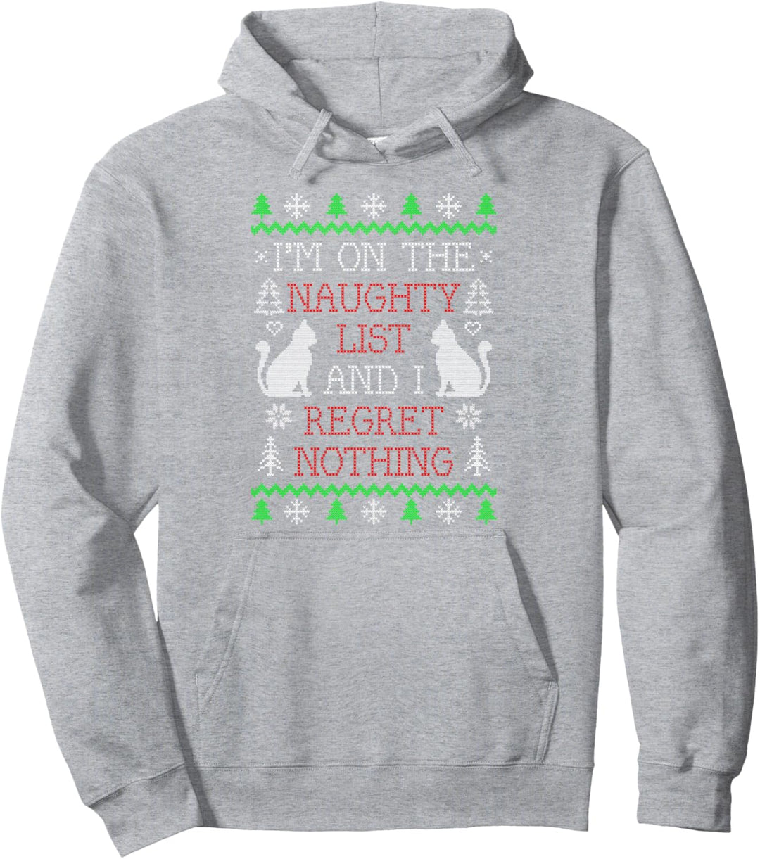 Meowy Weihnachten Katzen Cat Ugly Christmas Pullover Hoodie