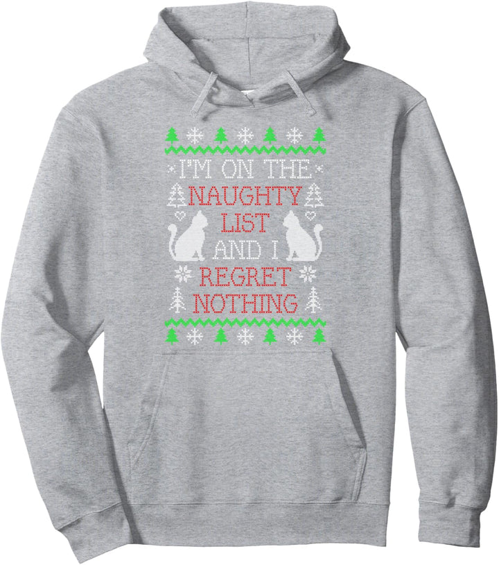 Meowy Weihnachten Katzen Cat Ugly Christmas Pullover Hoodie