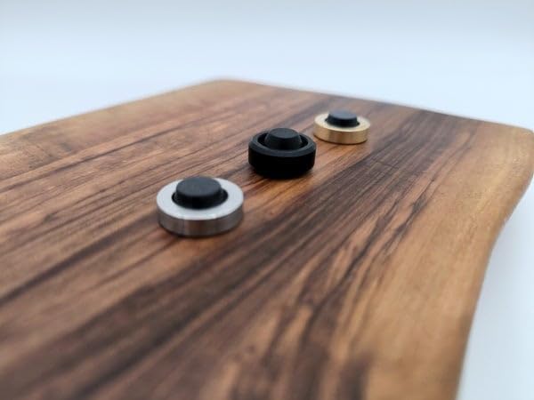 Stabile Premium Standfüsse aus Metall - Edelstahl, Aluminium oder Messing - 4er Set - für DIY Projek