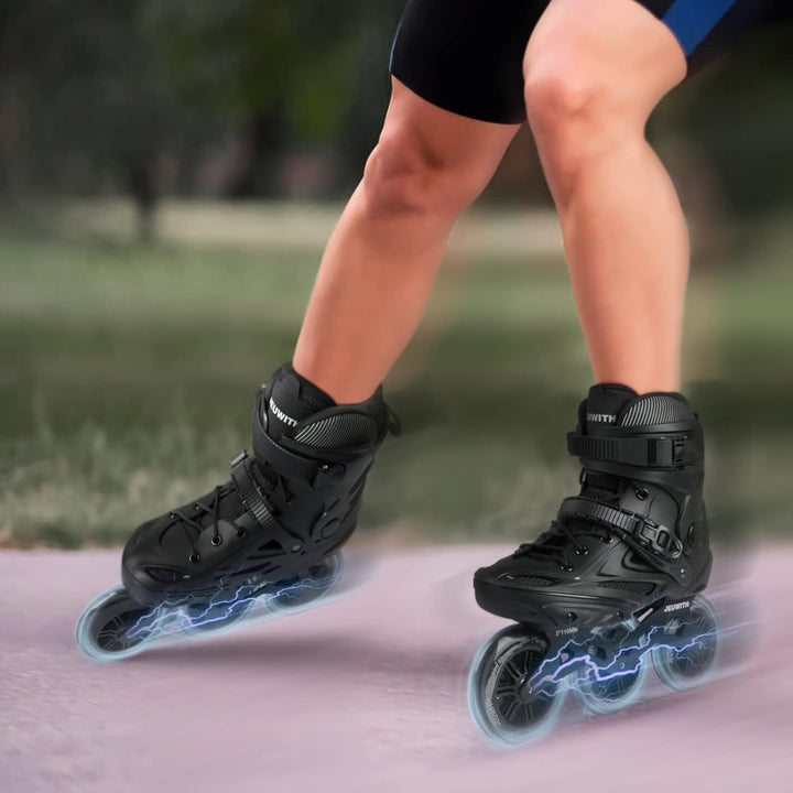 Inlineskates, 3 Räder, 110 mm, Rollschuhe, Klingen für Erwachsene, Damen, Herren, professionelle Out