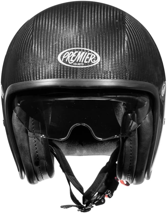 Premier Unisex-Adult Vintage Offener Helm XXL CARBON, XXL CARBON