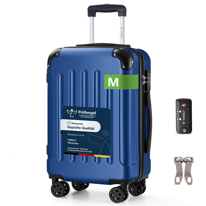Suitcase, TSA-Schloss YKK-Reissverschluss Reisekoffer, Hartschalenkoffer, Gepäck Trolley, Kabinenkof