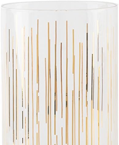 MIKASA Cheers Martinigläser, 290 ml, 4 Stück Highball, Cocktail-Gläser gold, Highball-Cocktailgl