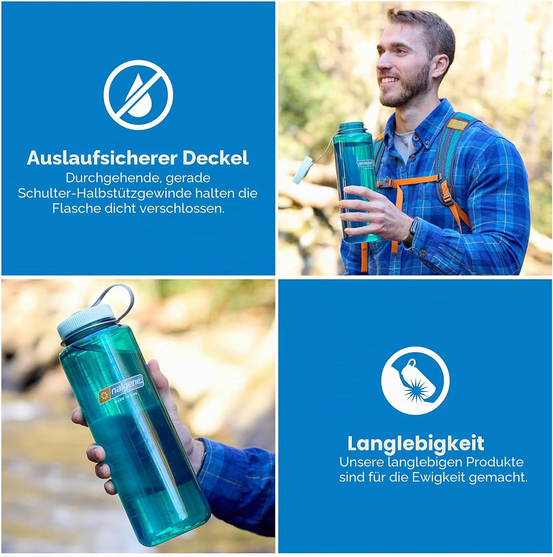 Nalgene Trinkflasche 'WH Silo Sustain' Wasserflasche, Aubergine, 48oz Aubergine Wasserflasche, Auber