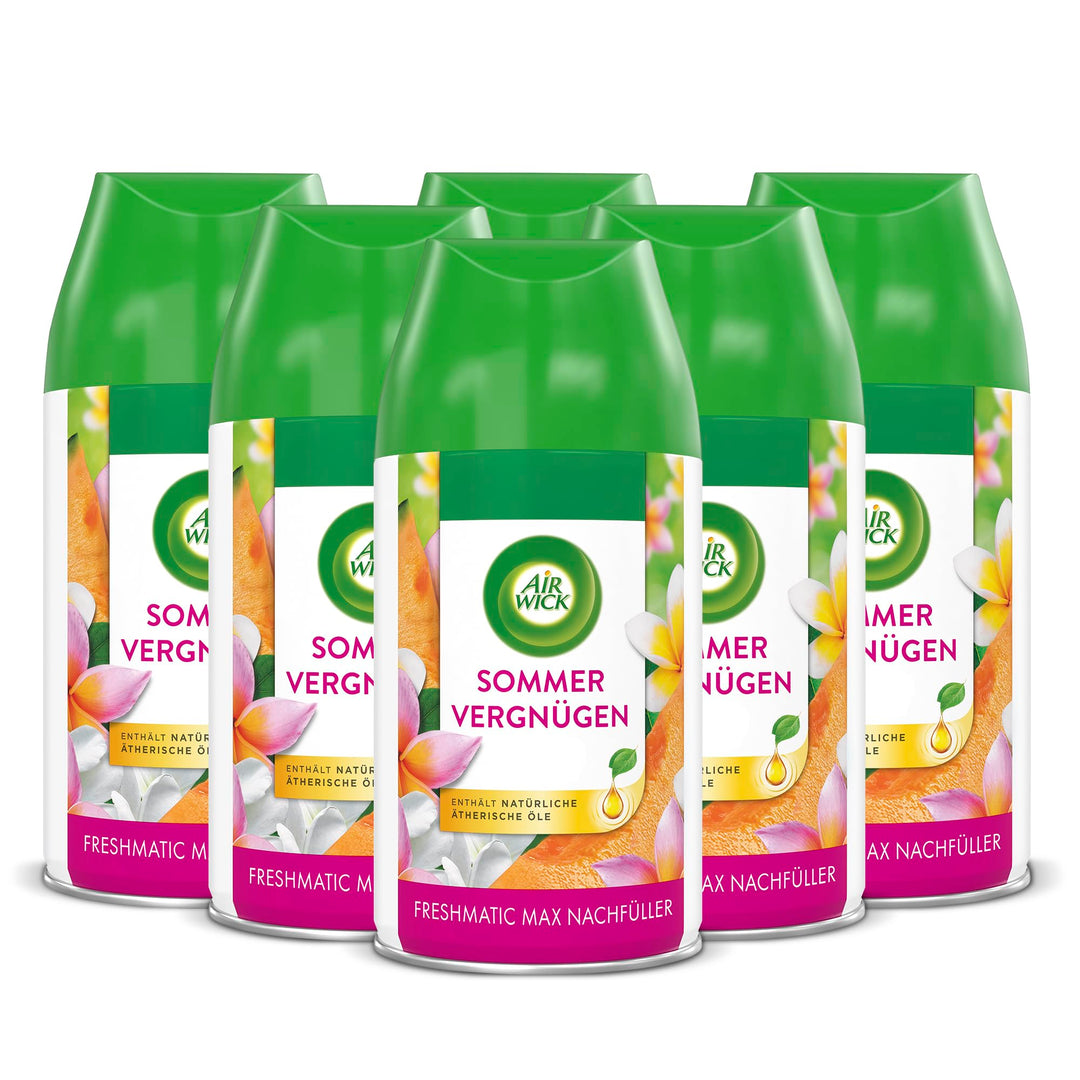 Air Wick Freshmatic Max Raumspray – Nachfüller für den Air Wick Freshmatic Max – Duft: Sommervergnüg