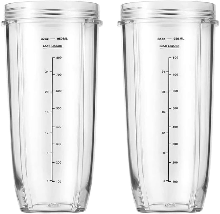 950ml Cup Becher Ersatzteile kompatibel mit Ninja Auto iQ Küchenmaschine CB350EU BN800EU BN750EU BN4