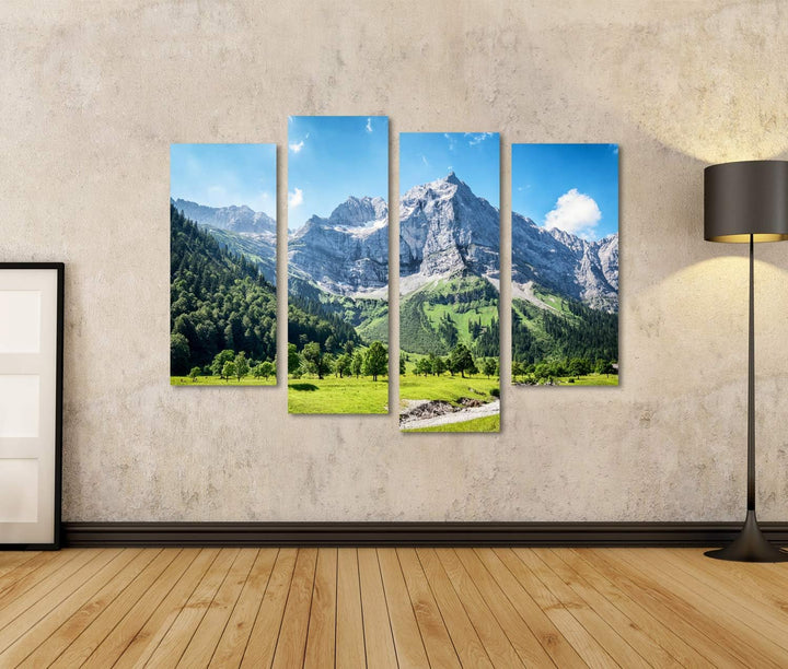 islandburner Bild auf Leinwand Karwendelgebirge In Österreich Europäische Alpen Bilder Wandbilder Po