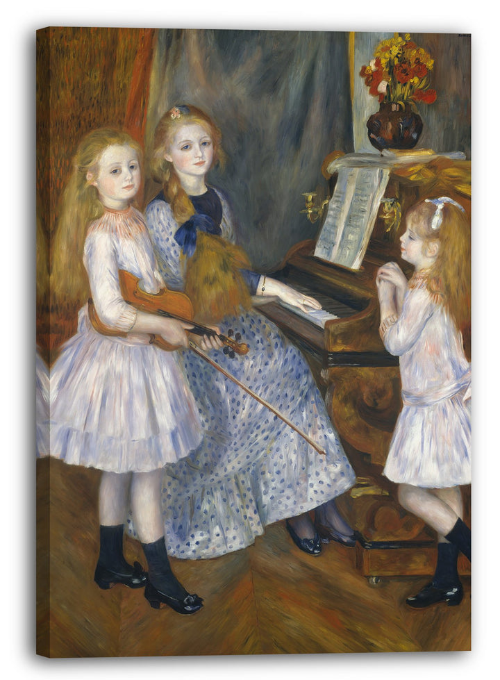 Printed Paintings Leinwand (60x80cm): Auguste Renoir - Die Töchter von Catulle Mendès, Huguette ( 60