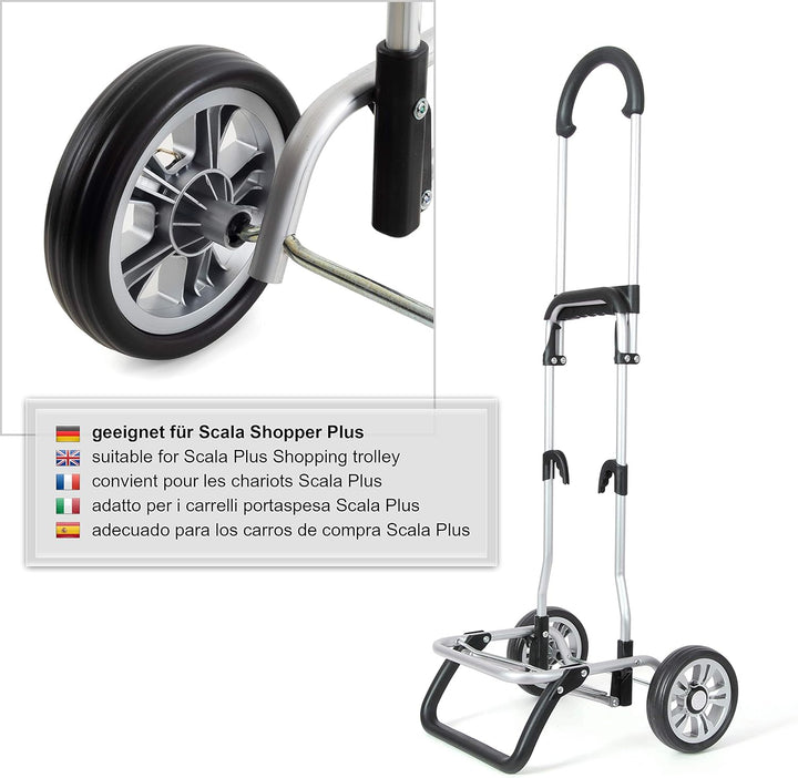 Andersen Ersatzrad-Set für Einkaufstrolley Scala Plus, Ø 150 mm, Silber