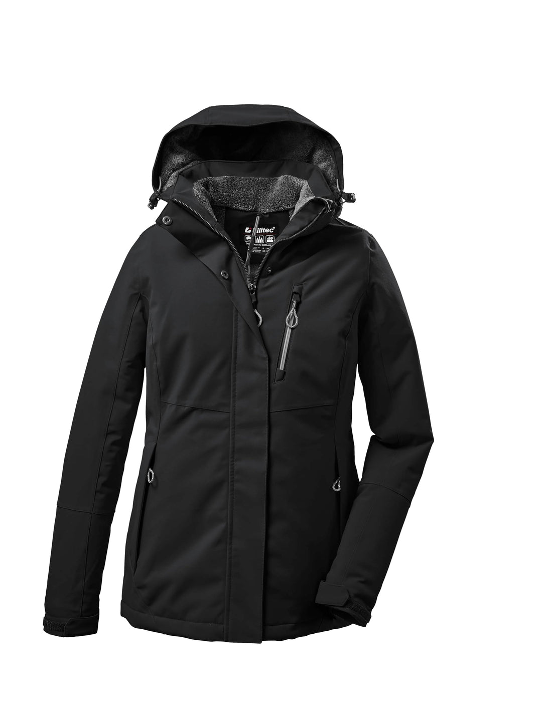 Killtec Damen Outdoorjacke Funktionsjacke mit abzippbarer Kapuze KOW 140 WMN Jckt wasserdicht, Windd