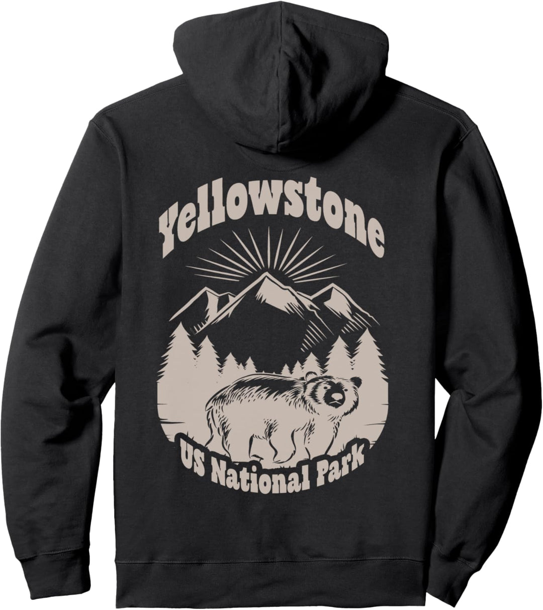 Yellowstone US National Park Bärenberge Pullover Hoodie