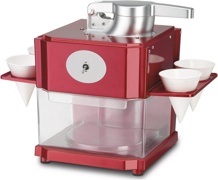 CF HomeEdition Snowcone/Slushie Maker, Eiscrusher, Geraspeltes EIS mit 4 Eisbechern und