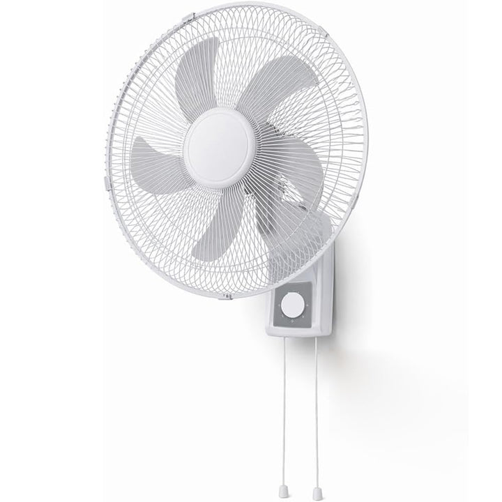BAKAJI Wandventilator mit Gitter 43 cm, 5 Flügel, 3 wählbare Geschwindigkeitsstufen, 65 Watt Leistun