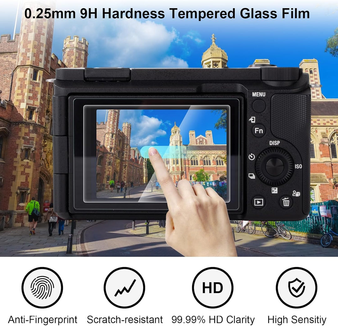 Rieibi Silikon-Schutzhülle für Canon G7X Mark III Hülle, G7X Mark III Zubehör mit 2 Stück Displaysch