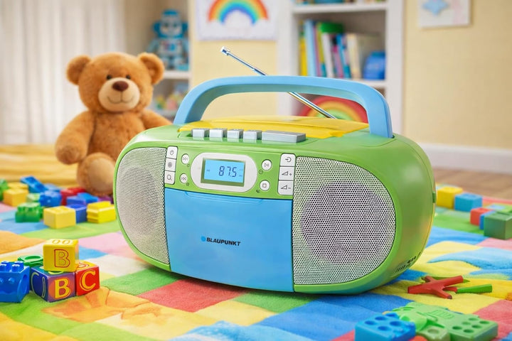 Blaupunkt B 130 tragbarer CD-Player | Kassettenrekorder | Hörbuch Funktion | USB | Aux In | PLL UKW