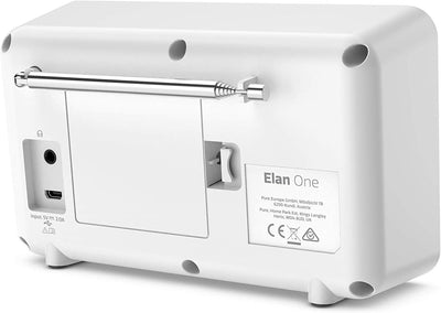 Pure Elan One tragbares DAB+ Radio mit Bluetooth 5.0 (DAB/DAB+ und UKW Radio, 2,4" TFT Display, 20 S