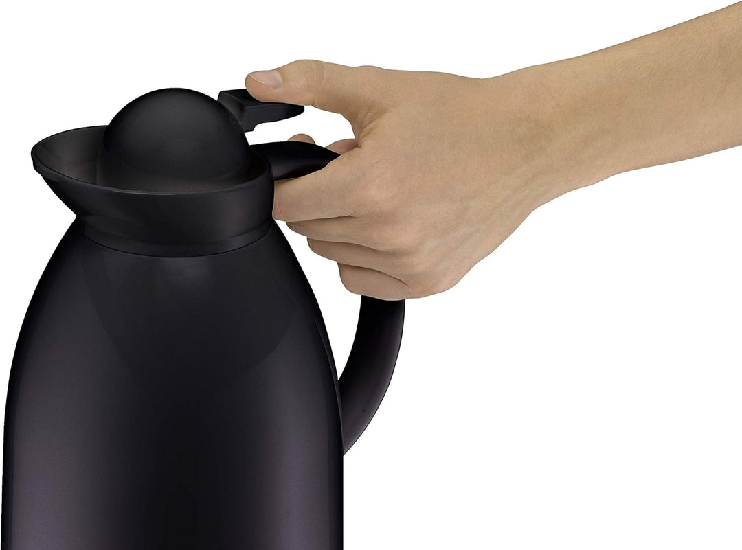 Thermos 4021.233.100 Isolierkanne Patio, 1 L, Kunststoff, schwarz 1000 ml Schwarz, 1000 ml Schwarz