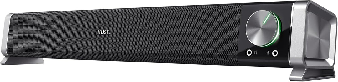 Trust Asto Soundbar 12 W Spitzenleistung (6 W RMS), PC Lautsprecher, USB Betrieb, 3,5 mm AUX Anschlu