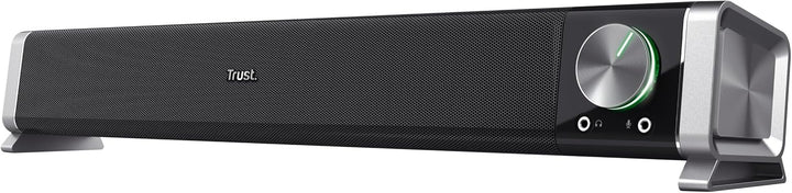Trust Asto Soundbar 12 W Spitzenleistung (6 W RMS), PC Lautsprecher, USB Betrieb, 3,5 mm AUX Anschlu