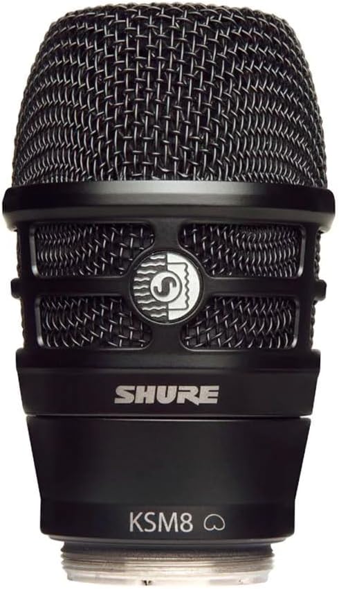 Shure KSM8 schwarz dualdyne Stimme Mikrofon mit 2 Membranen, dynamisch, Schwarz