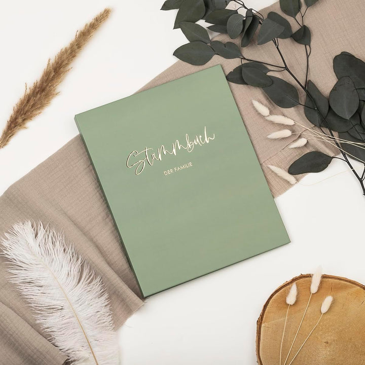 Stammbuch zur Hochzeit Standesamt - Stammbuch der Familie - Familienstammbuch inkl. 5 Seiten mit Reg