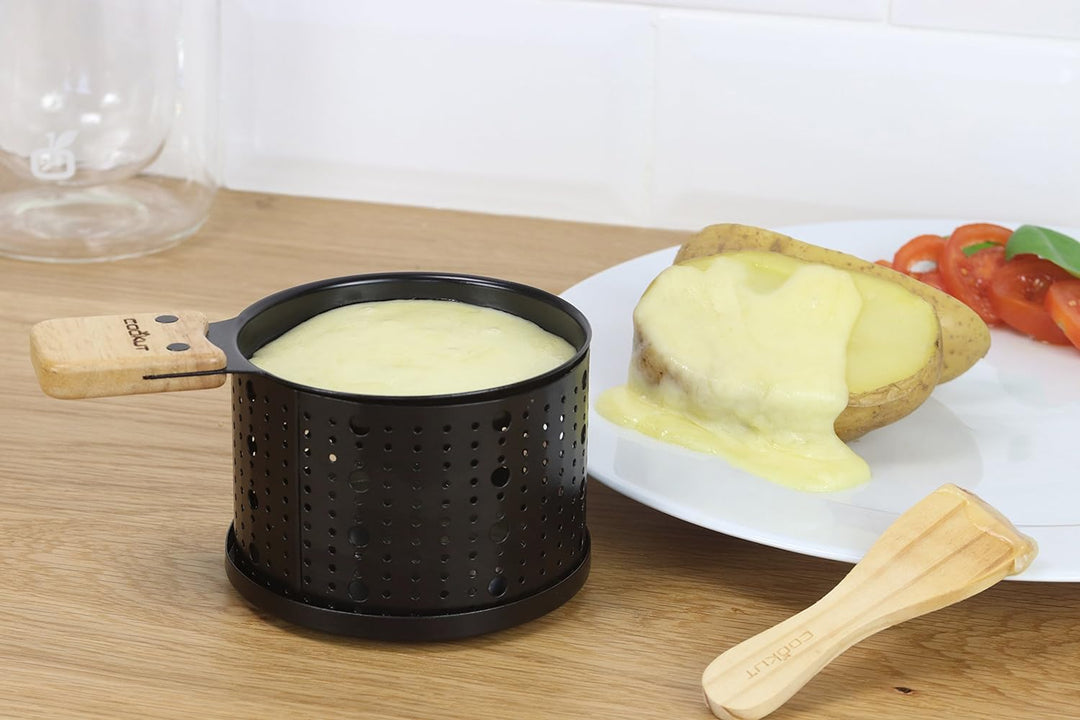 COOKUT LUMI-Raclette Käse einzeln Set für 2, Holz, Nicht zutreffend,