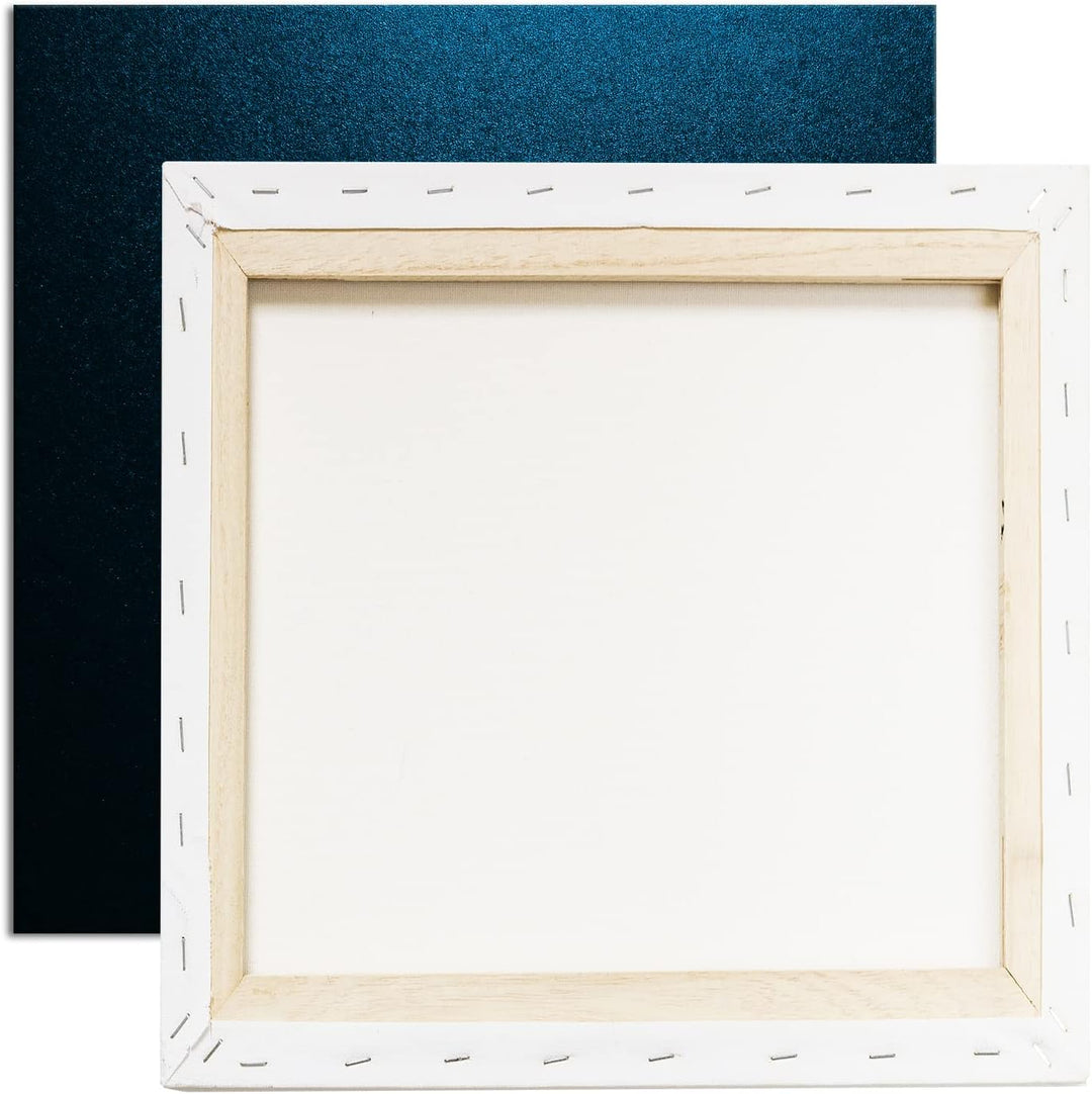 deyoli super scharfe Chilischote Format: 60x60 Effekt: Monocrome Blau als Leinwandbild, Motiv fertig