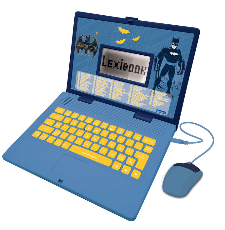 Lexibook JC598BATi1 Batman Lern- und Zweisprachiger Laptop Französisch/Englisch Spielzeug mit 124 Ak