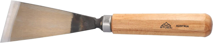 STUBAI Stemmeisen Stechbeitel Serie 52 - Form 2 | Gerades Balleisen, schräg - 60 mm, mit Holzgriff,