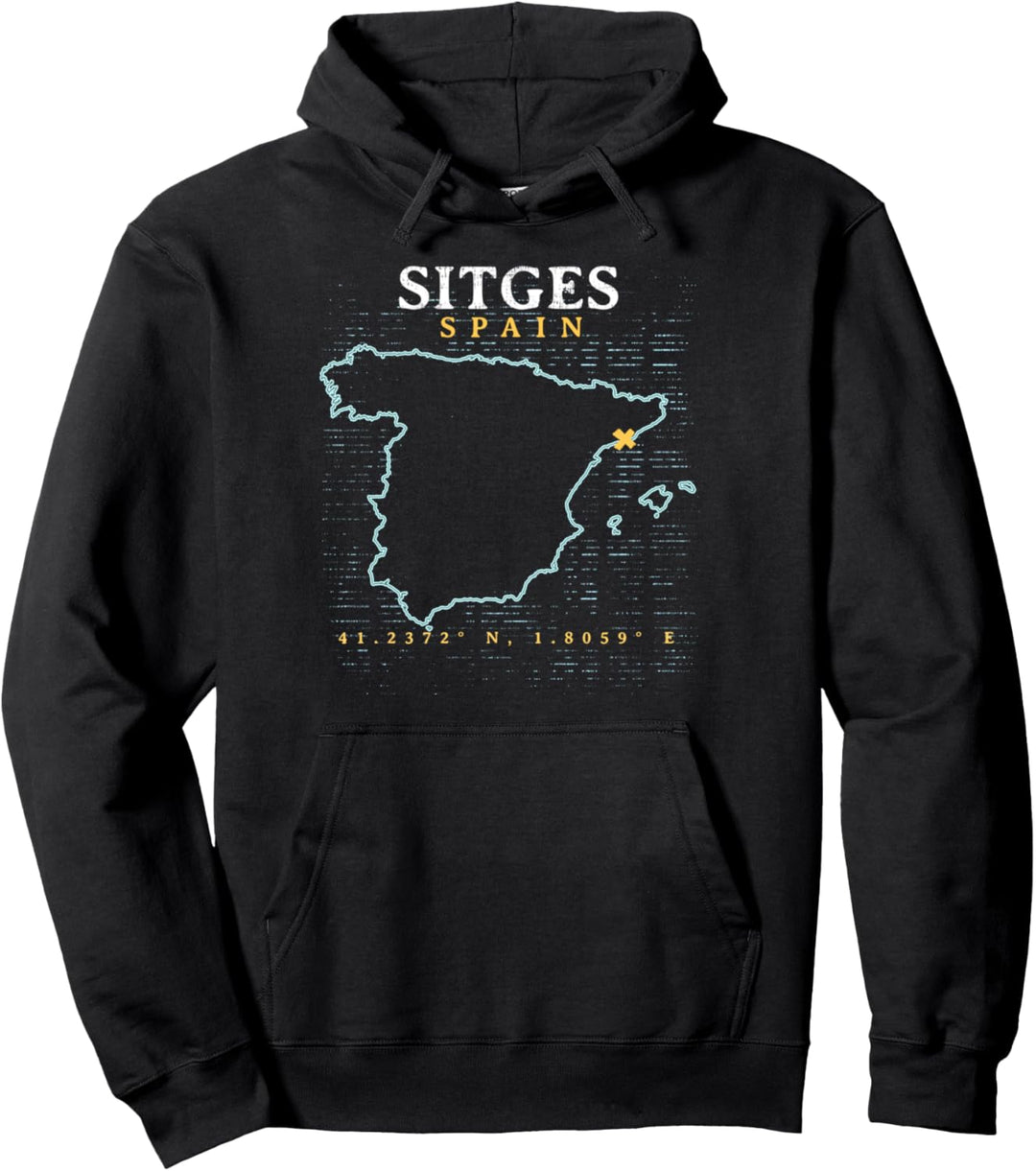 Spanien Sitges Pullover Hoodie