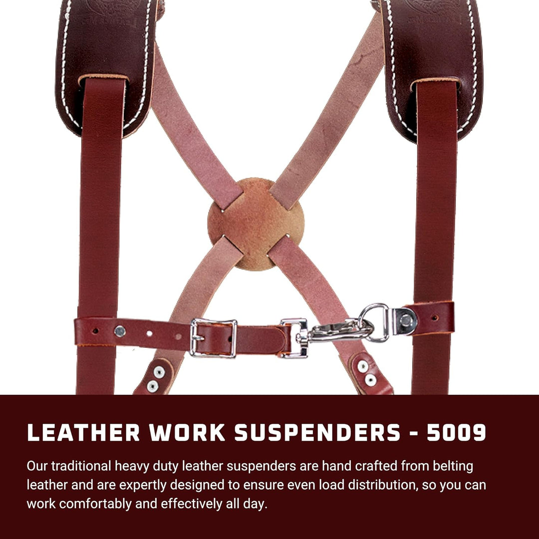 Occidental Leather 5009 Leder Arbeit Hosenträger Grössenverstellbar Dunkelbraun