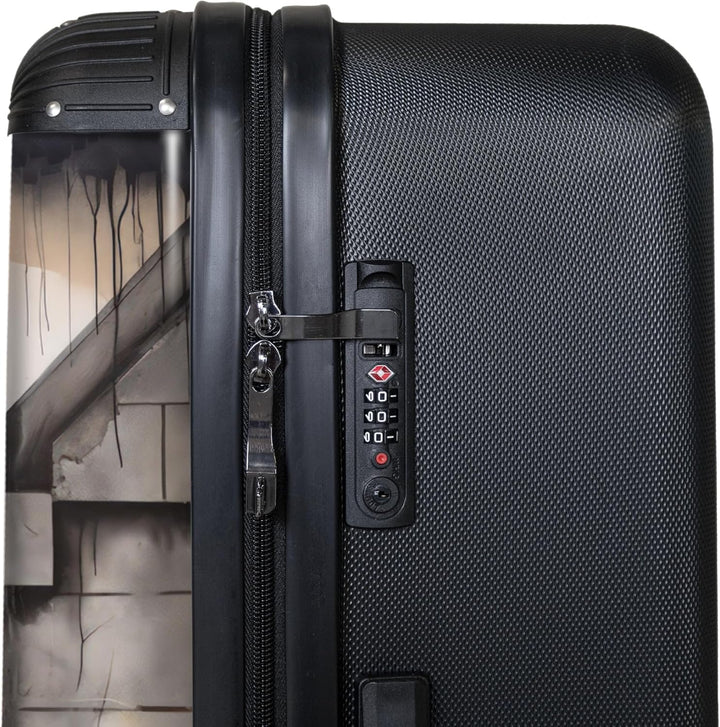 Koffer XL Gross 77x51.5x28 cm Reisekoffer mit Rollen Leicht Trolley grosser Hartschalenkoffer Rollko