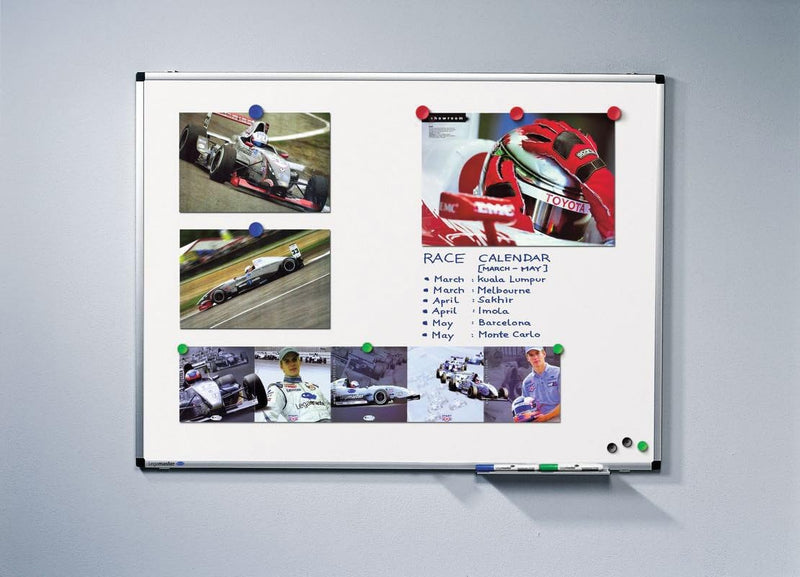 Legamaster 7-102048 Whiteboard Premium, lackierter Stahl mit Spezialbeschichtung, 100 x 75 cm, 100 x