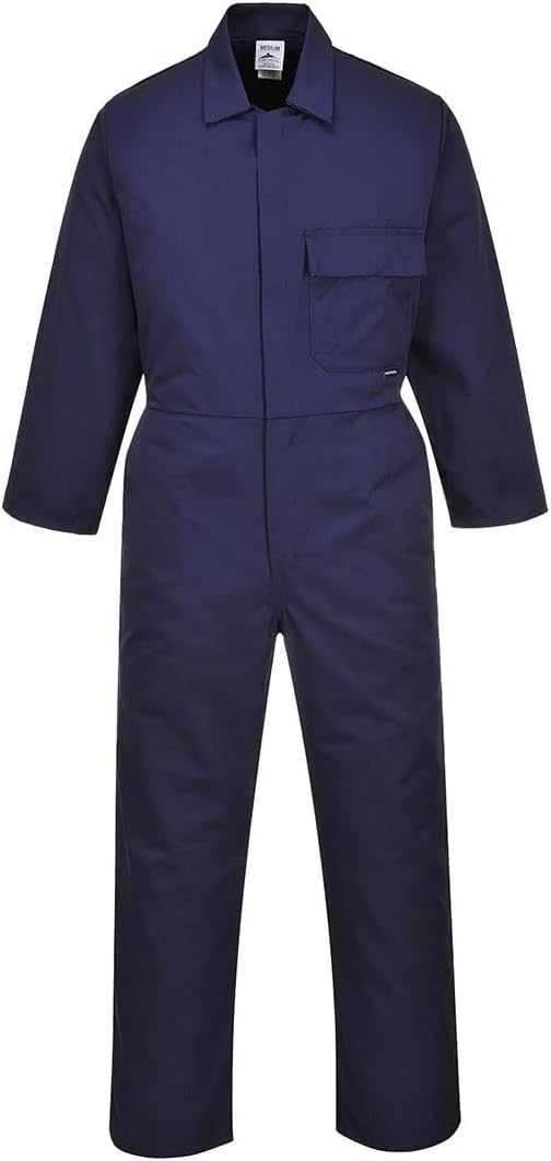 Standard Arbeitsoverall - Elastische Rücken Taille - Overall Grössen: S - 5XL - Large, Marineblau L
