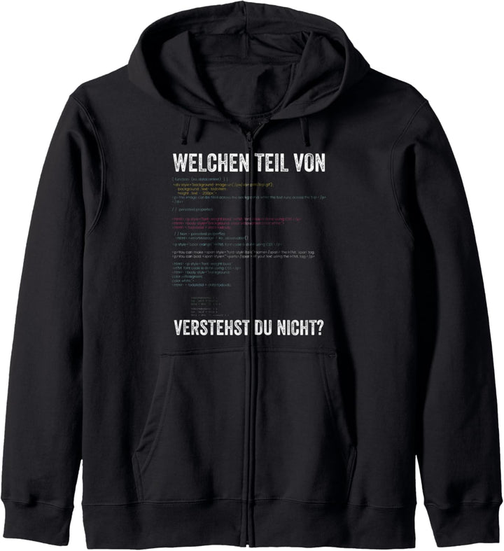 Programmierer HTML Programmiersprache Codierer Kapuzenjacke