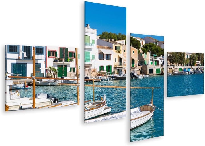 islandburner Bild auf Leinwand Majorca Porto Colom Felanitx Port In Mallorca Wandbild Poster Kunstdr