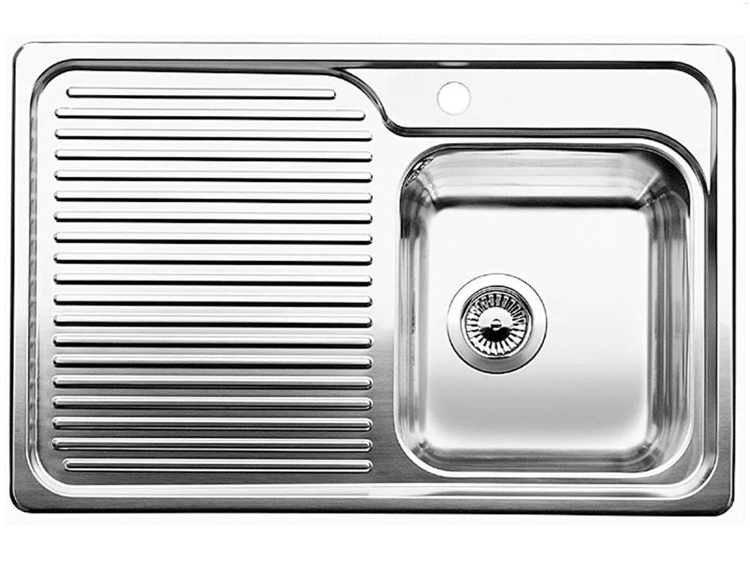 BLANCO CLASSIC 40 S | Edelstahl | Einbauart: Einbau von Oben | Hauptbecken rechts | ohne Ablauffernb