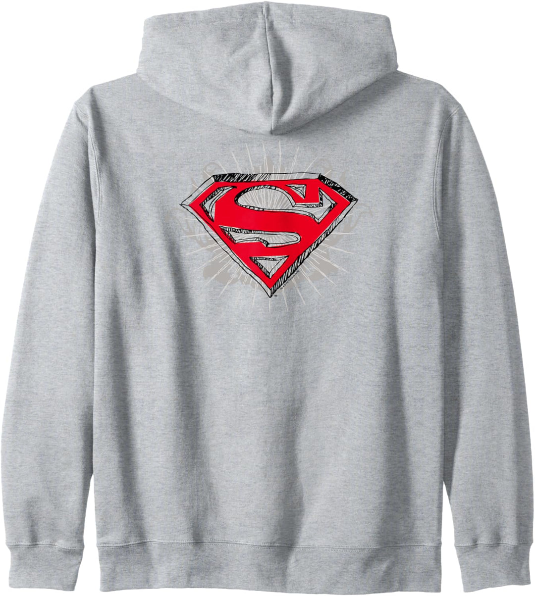 Superman Hastily Drawn Shield Kapuzenjacke