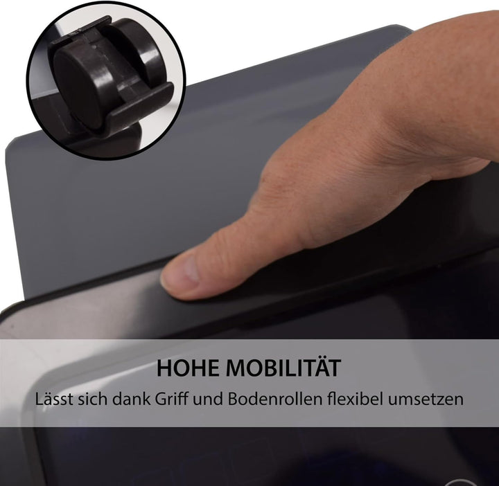 Syntrox Mobiler Luftkühler mit Wasser Soft | Luftbefeuchter | Verdunstungskühler, 80 Watt, 5 Liter K