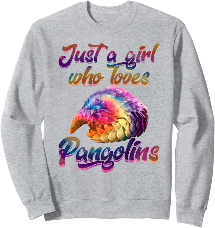 Pangolin Hippie Tie Dye Colorful Rainbow Design Gift Sweatshirt