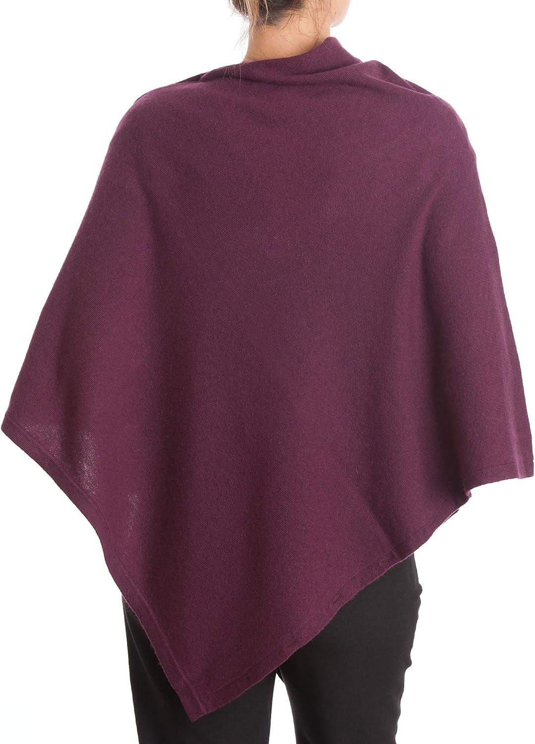 Dalle Piane Cashmere - Poncho mit Knöpfen aus Kaschmir-Gemisch - für Damen Einheitsgrösse Bordeaux,