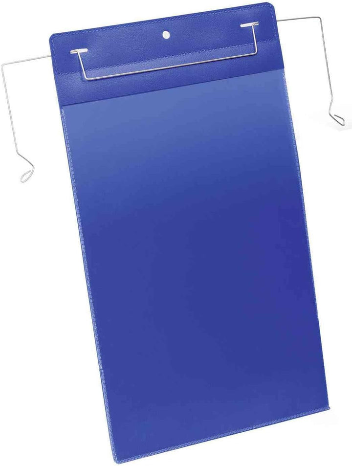 Durable Drahtbà¼geltasche (A4 hoch) Packung à  50 Stück blau, 175307 A4 Hochformat, A4 Hochformat